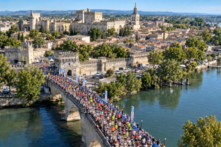 Les coureurs du Marathon d'Avignon 2026