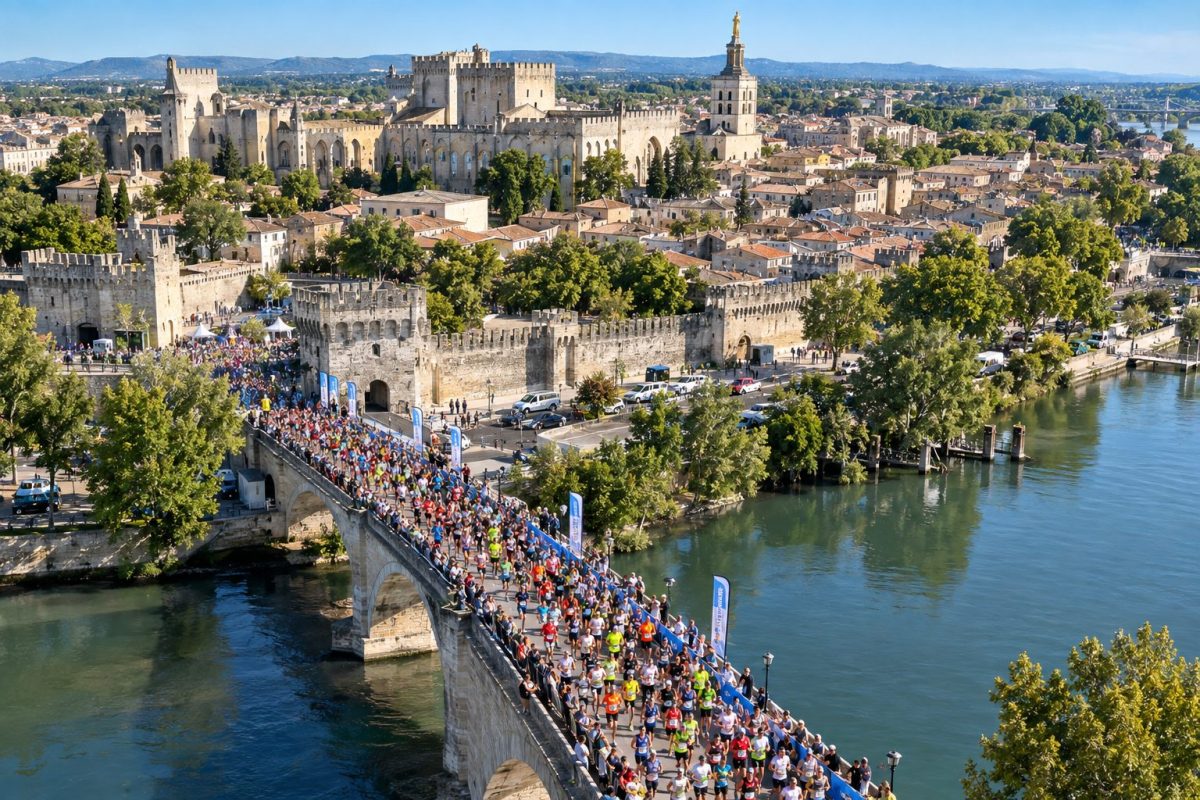 Les coureurs du Marathon d'Avignon 2026