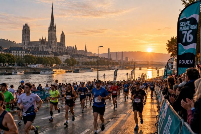 Les coureurs du Seine Marathon