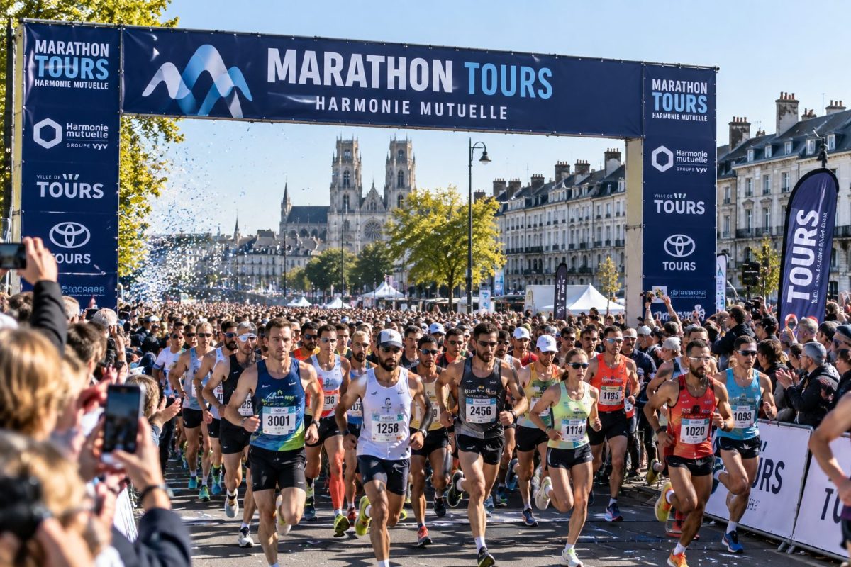 Le départ du Marathon de Tours 2026