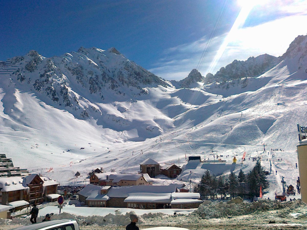 La station de la Mongie en hiver