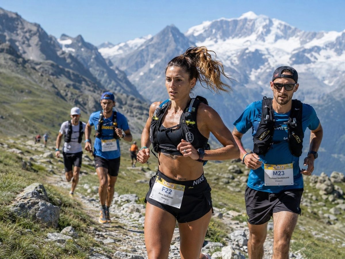 Des concurrents de l'Ultra Trail de Monta-Rosa 2026