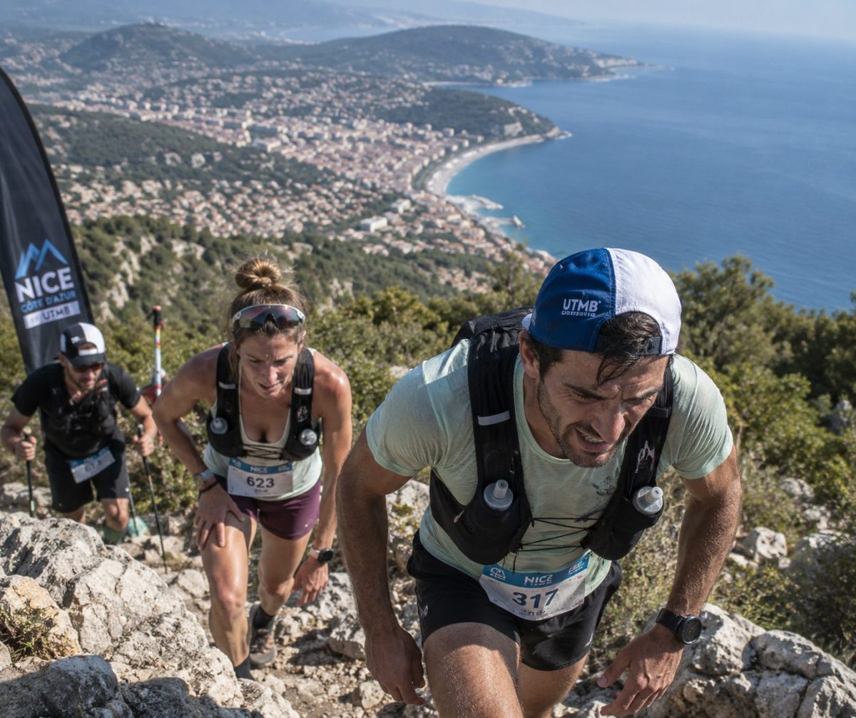 Des concurrents de l'UTMB Nice Côte d'Azur 2026