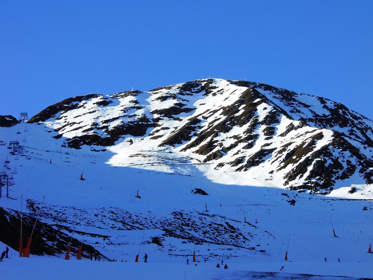 La station de Peyragudes en hiver