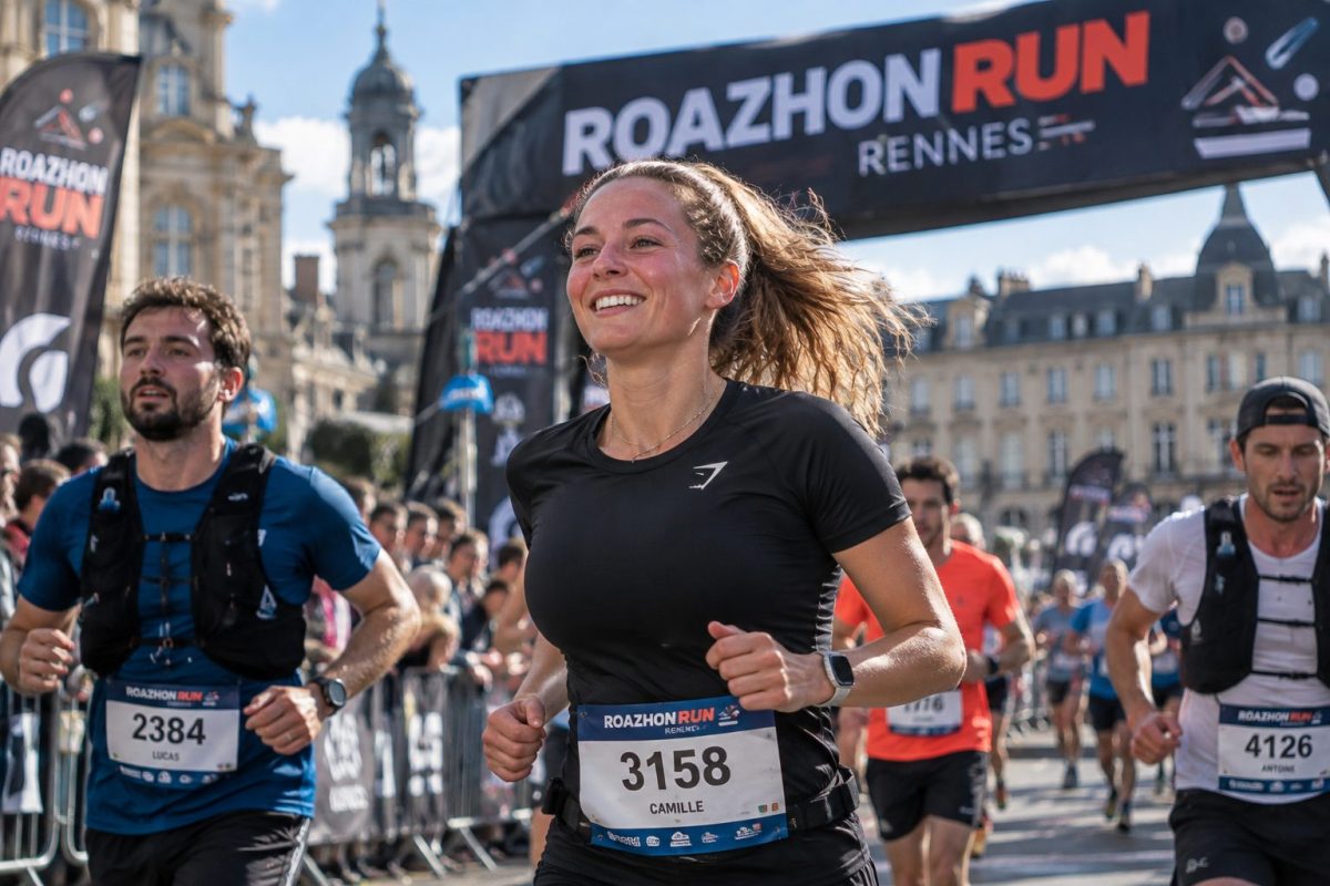 Une coureuse participant au Roazhon Run 2026