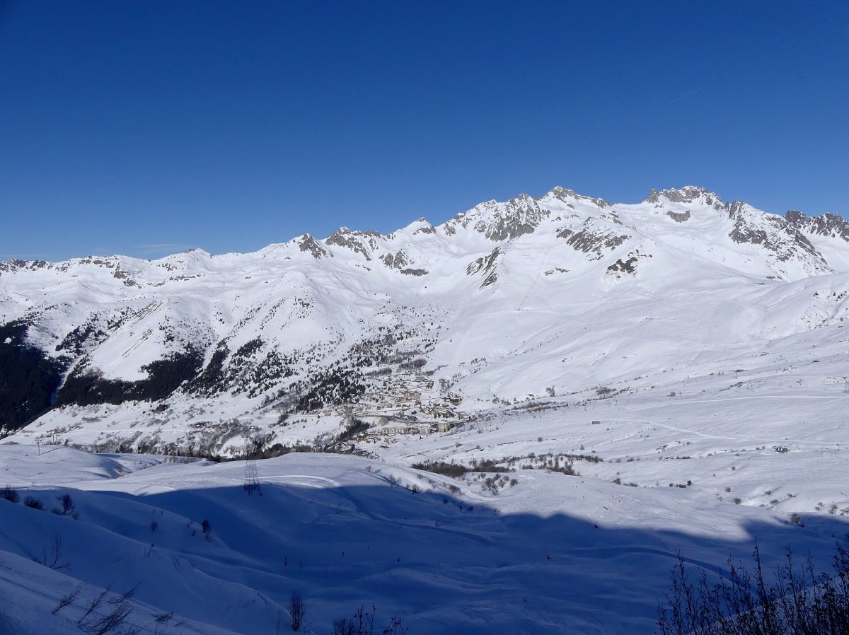 La station de Saint-François Longchamp en hiver