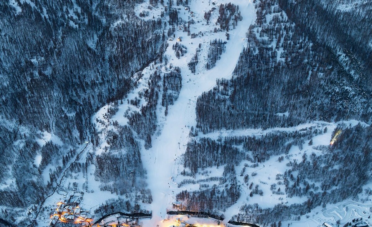 Le domaine de Serre Chevalier en hiver