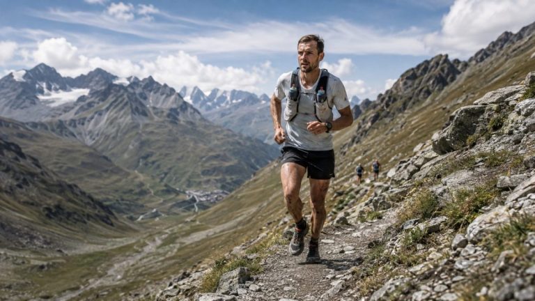 Un concurrent de la course des 100 Miles de la SwissPeaks 2026