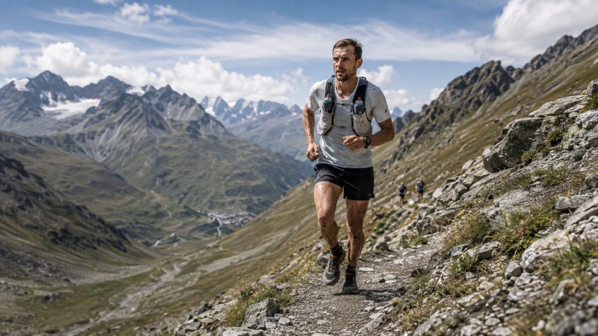 Un concurrent de la course des 100 Miles de la SwissPeaks 2026
