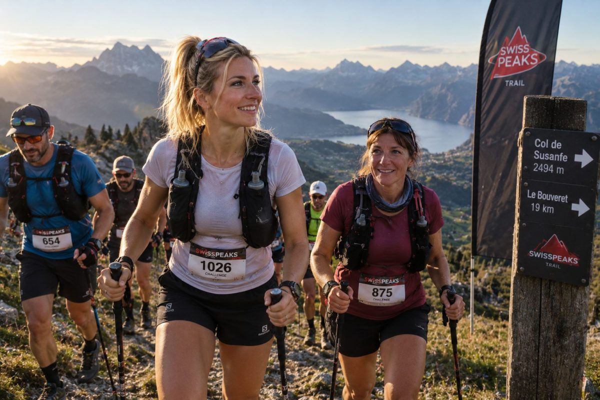 Des concurrents de la SwissPeaks Challenge 2026
