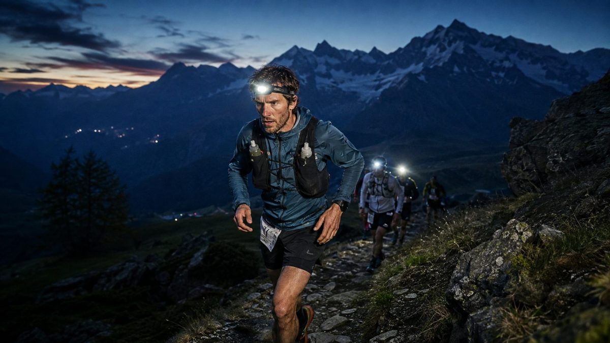 Un coureur qui dispute l'Ultra SwissPeacks 2026