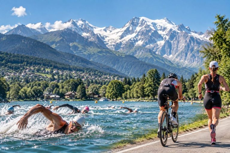 T24 Mont-Blanc Passy 2026 au lac de Passy avec natation, vélo et course à pied