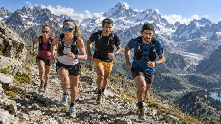 Des concurrents du Tor100 en course