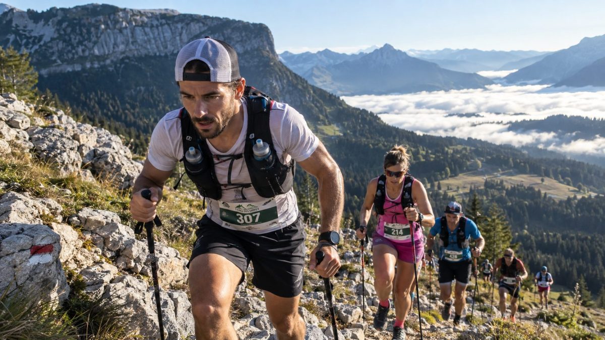 Des coureurs et des coureuses au Trail des Glières 2026