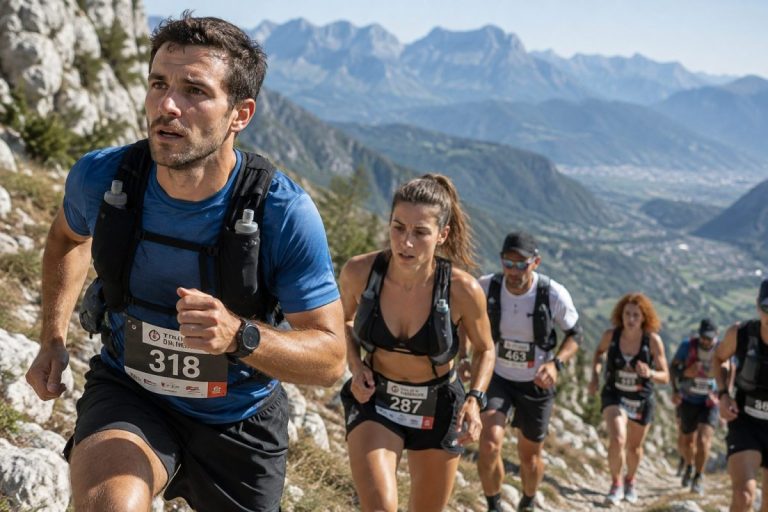 Des concurrents du Trail du Néron