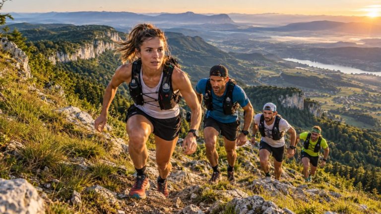Des concurrents de l'Ultra Trail du Grand Colombier 2026