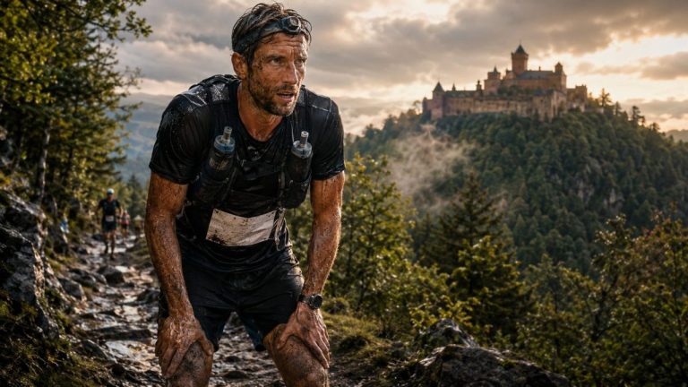 Un concurrent de l'Ultra Trail du Haut-Koenigsbourg 2026