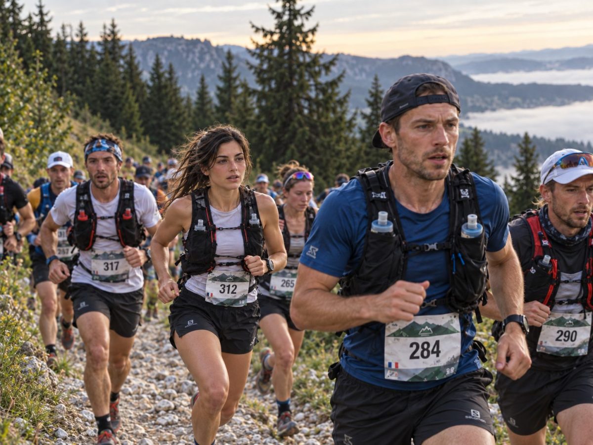 Des coureuses et coureurs durant l'UTMJ 2026