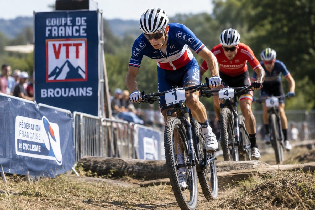 Les concurrents de la Coupe de France XCE à Brouains en 2026