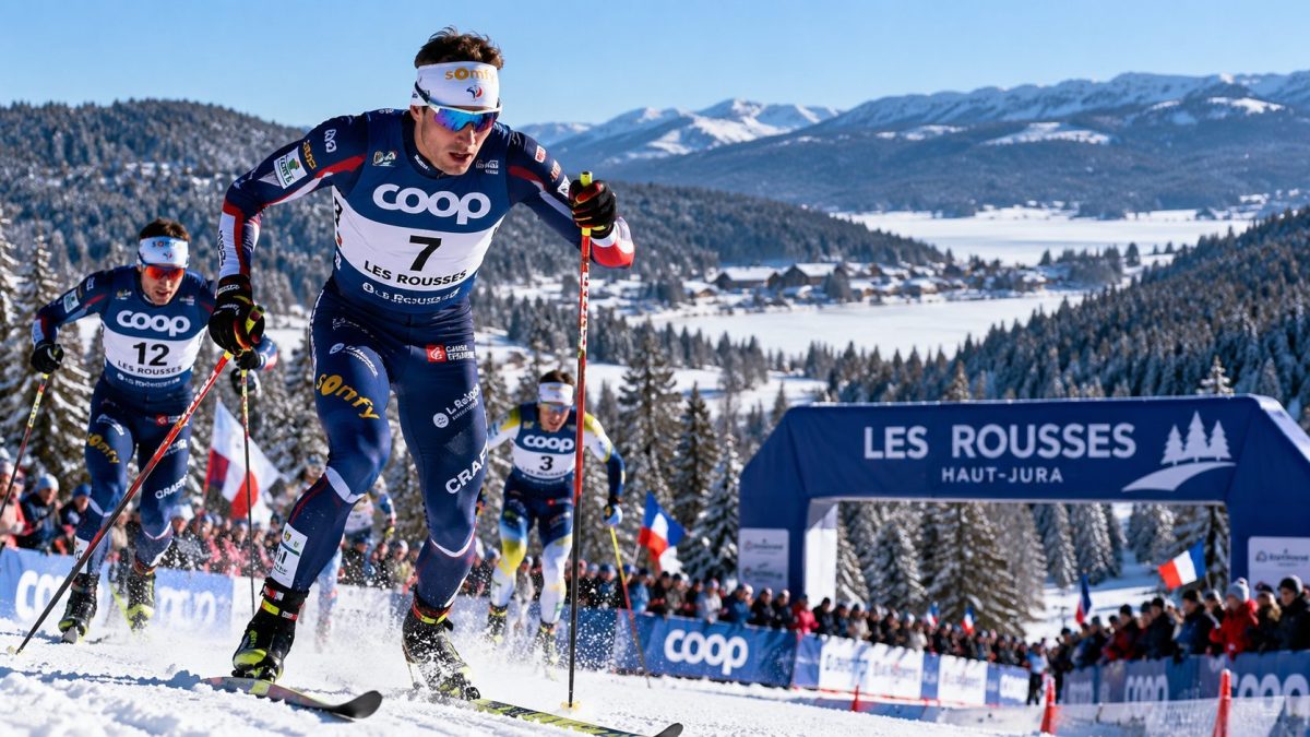 Un skieur lors de la coupe du monde de ski de fond 2026