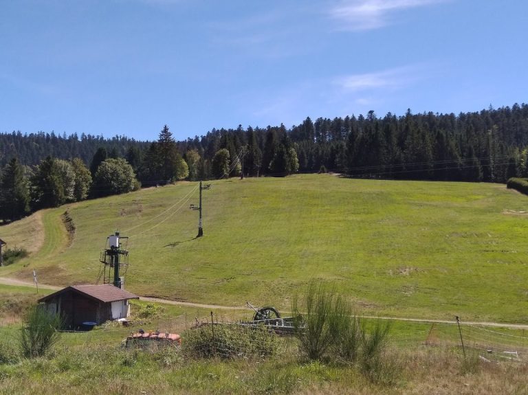 Un téléski dans la station du Grand Valtin, dans les Vosges