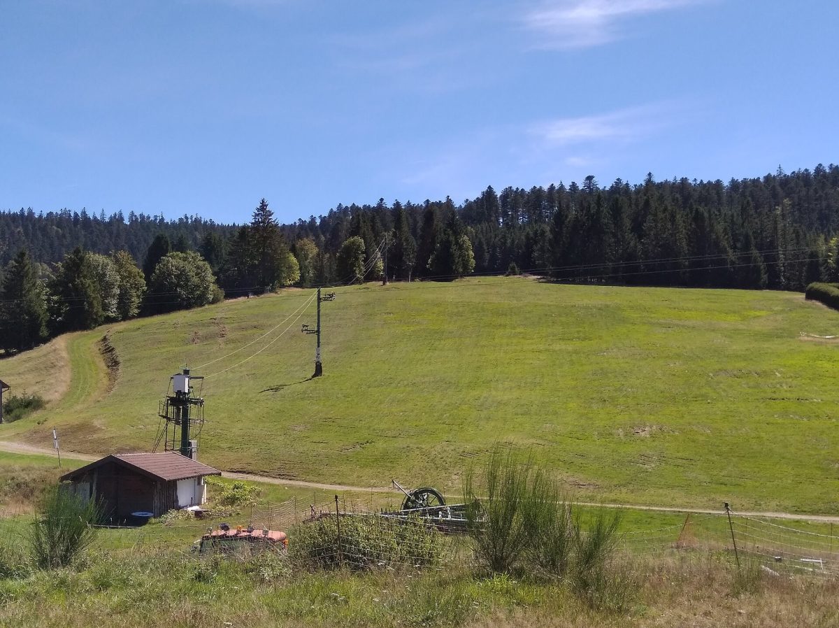 Un téléski dans la station du Grand Valtin, dans les Vosges