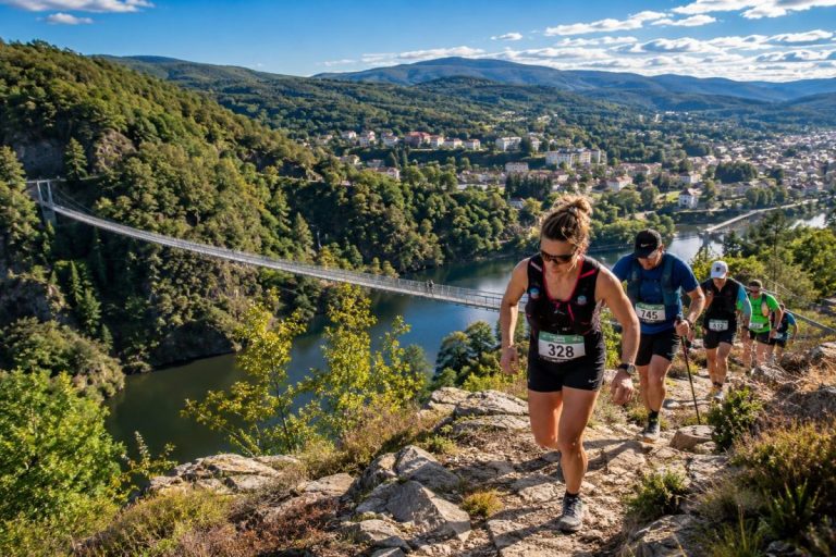 Des coureuses et coureurs participant au Trail de la Passerelle 2026