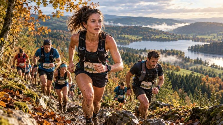Des concurrents de l'Ultra Trail du Beaujolais Vert 2026